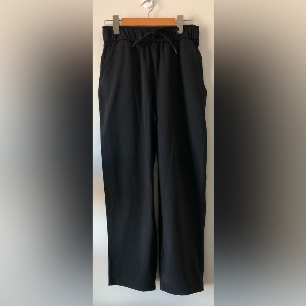 LULULEMON KEEP MOVING CROP HIGH RISE 23” INSEAM BLACK SIZE 4 LIKE NEW - Picture 5 of 11